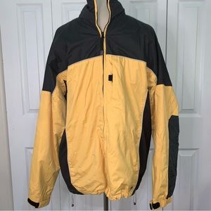 Izod Extreme Performance GolfWear SzSm yellow&dark gray zip up jacket